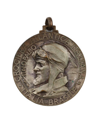 Variante medaglia Italo Balbo aviatore crociera Atlantica Italia-Brasile