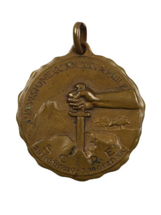 Medaglia M.V.S.N. 3 Divisione CC. NN. XXI Aprile - A.O.I.