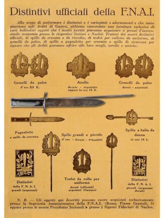 Pugnale Ufficiale Arditi FNAI