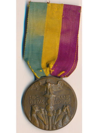 MEDAGLIA DI FIUME CON NASTRO D'EPOCA VERO ARDITI D'ANNUNZIO