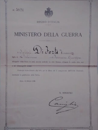 RARO Diploma Reclutamento Oltreoceano