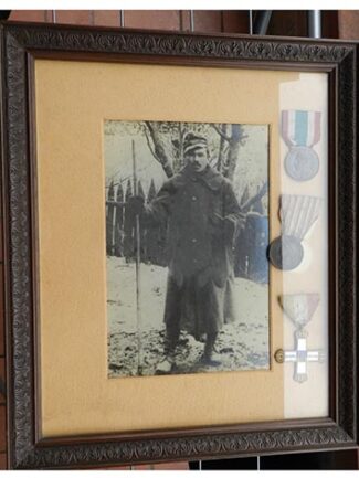 CROCE QUARTA ARMATA WW1 IN QUADRO CON FOTO DEPOCA