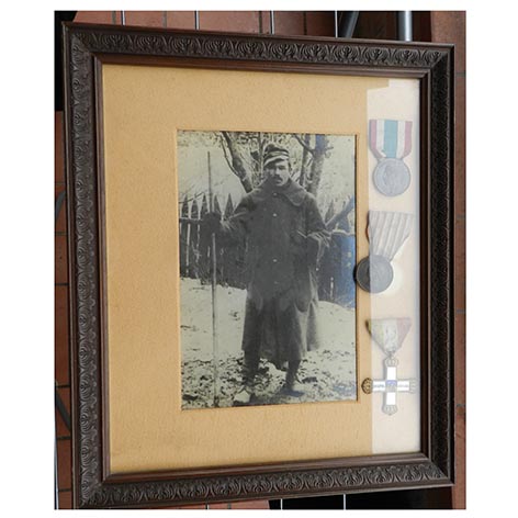 CROCE QUARTA ARMATA WW1 IN QUADRO CON FOTO DEPOCA