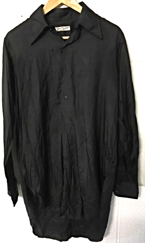 CAMICIA NERA UNIONE MILITARE IN SETA