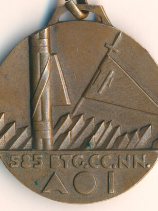 MEDAGLIA BRONZO 585 BTG CC NN AOI - MILIZIA MVSN - AFRICA COLONIALE