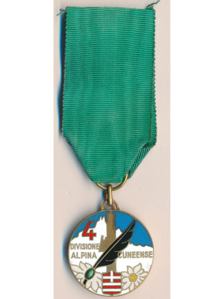 FRONTE RUSSO - MEDAGLIA 4 DIVISIONE ALPINA CUNEENSE AGLI UFFICIALI ALPINI