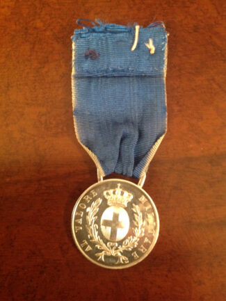 MEDAGLIA AL VALORE IN ARGENTO