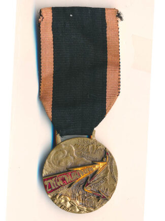 MEDAGLIA BRONZO 2° REGGIMENTO D'ASSALTO FANTERIA DEL LITTORIO SPAGNA OMS