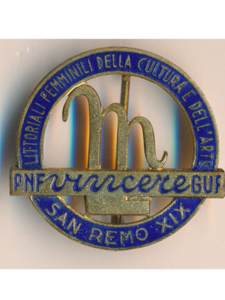 SAN REMO DISTINTIVO CON SMALTO - VINCERE ! -