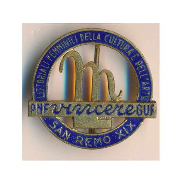 SAN REMO DISTINTIVO CON SMALTO - VINCERE ! -