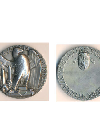 MEDAGLIONE D'ARGENTO FASCI DI COMBATTIMENTO DI TORINO - AUGUSTA TAURINORUM