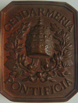 FIBBIA DELLA GENDARMERIA PONTIFICIA XIX SECOLO
