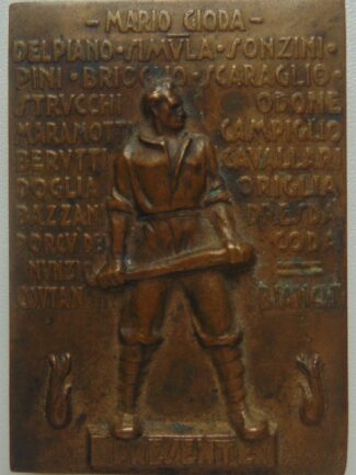 MEDAGLIA XIX ANNIVERSARIO FONDAZIONE FASCI DA COMBATTIMENTO 28 MARZO 1937