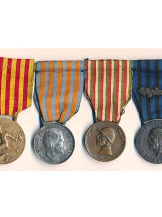 MEDAGLIERE WW1 E 1936 CON MEDAGLIA COLONIALE