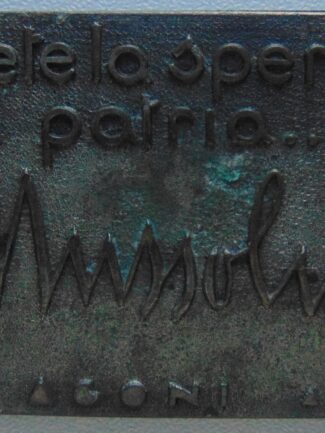 DISTINTIVO VENTENNIO "VOI SIETE LA SPERANZA" B.MUSSOLINI
