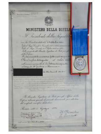 MEDAGLIA D'ARGENTO AL VALORE MILITARE FRONTE RUSSO FIUME DON - RAVENNA -