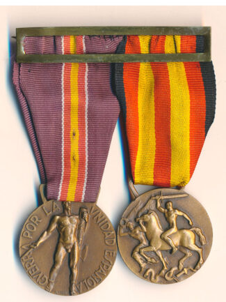 MEDAGLIERE GUERRA DI SPAGNA VOLONTARI + COMMEMORATIVA