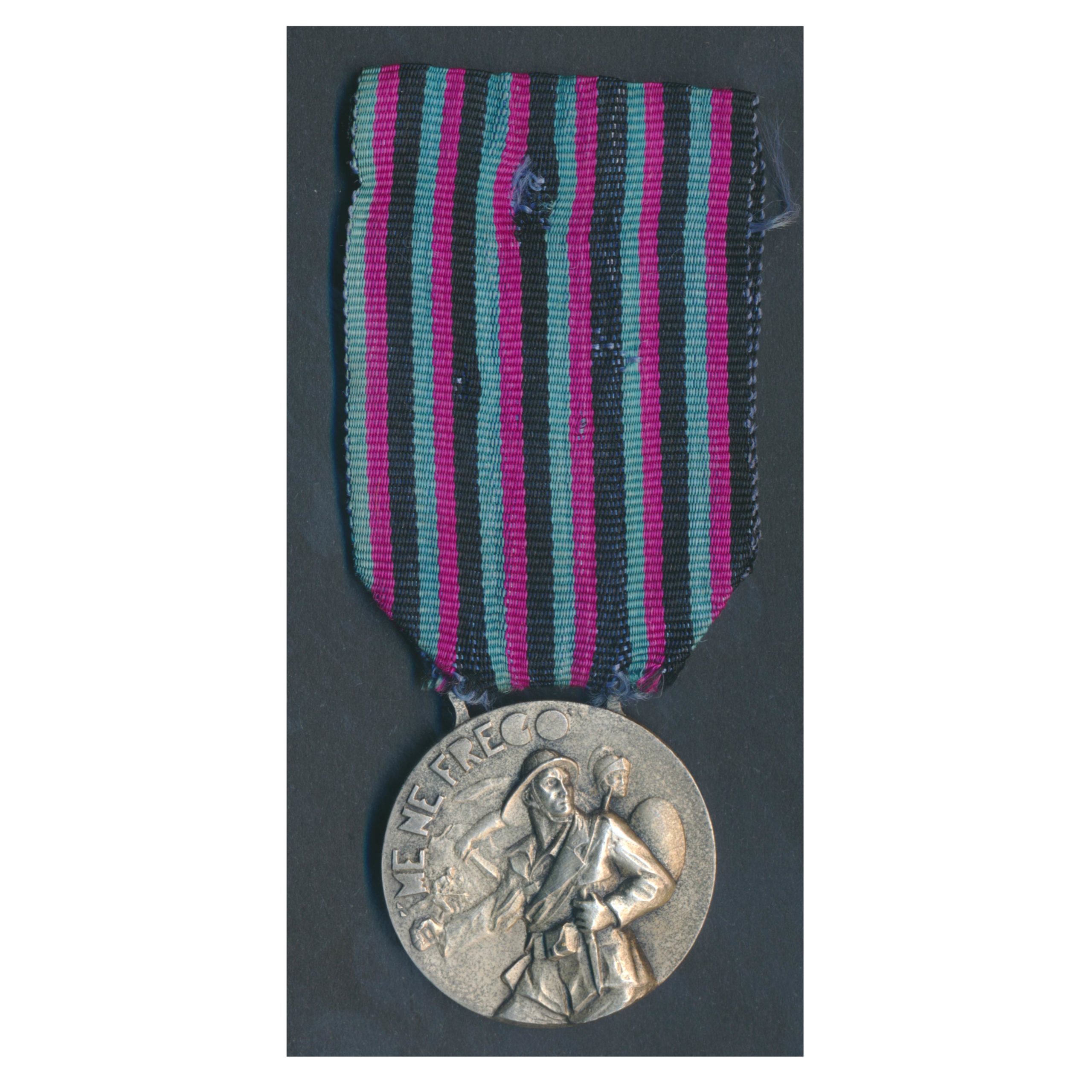 MEDAGLIA D'ARGENTO 151° BTG CC NN BARI - AFRICA MILIZIA MVSN