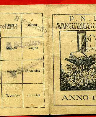 P.N.F. AVANGUARDIA GIOVANILE 1927.