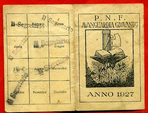P.N.F. AVANGUARDIA GIOVANILE 1927.