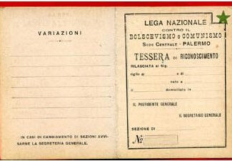 LEGA NAZIONALE CONTRO IL BOLSCEVISMO E COMUNISMO.