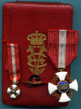 ORDINE DELLA CORONA D’ITALIA CAVALIERE COMPLETO IN SCATOLA (3)