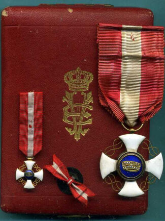 ORDINE DELLA CORONA D’ITALIA CAVALIERE COMPLETO IN SCATOLA (2)