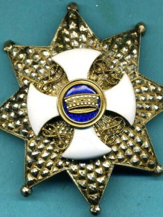 ORDINE CORONA D'ITALIA PLACCA GR.UFFICIALE ARGENTO