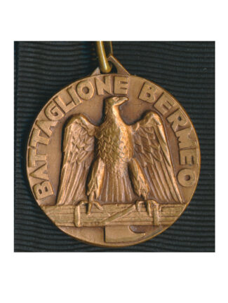 MEDAGLIA BRONZO BTG BERMEO FLECHAS NEGRAS SPAGNA MILIZIA CC NN