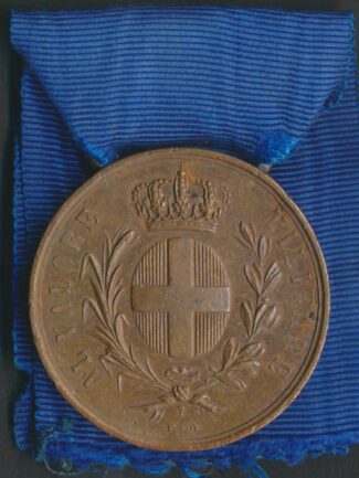 MEDAGLIA DI BRONZO REGIA ZECCA AL VALORE MILITARE -VICENZA - 1918