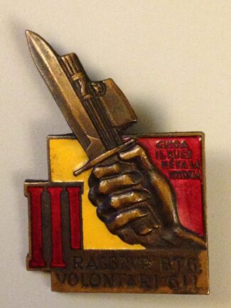 Distintivo del iii raggr.batt. volontari g.i.l. del 1940
