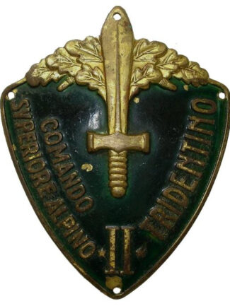 SCUDETTO COMANDO SUPERIORE ALPINO TRIDENTINO